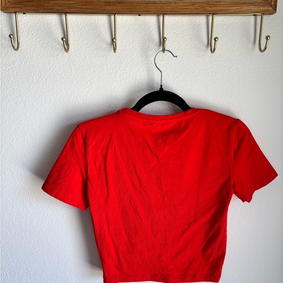 Bright Red Fitted Cropped T-Shirt in size Small! - Picture 4 of 6